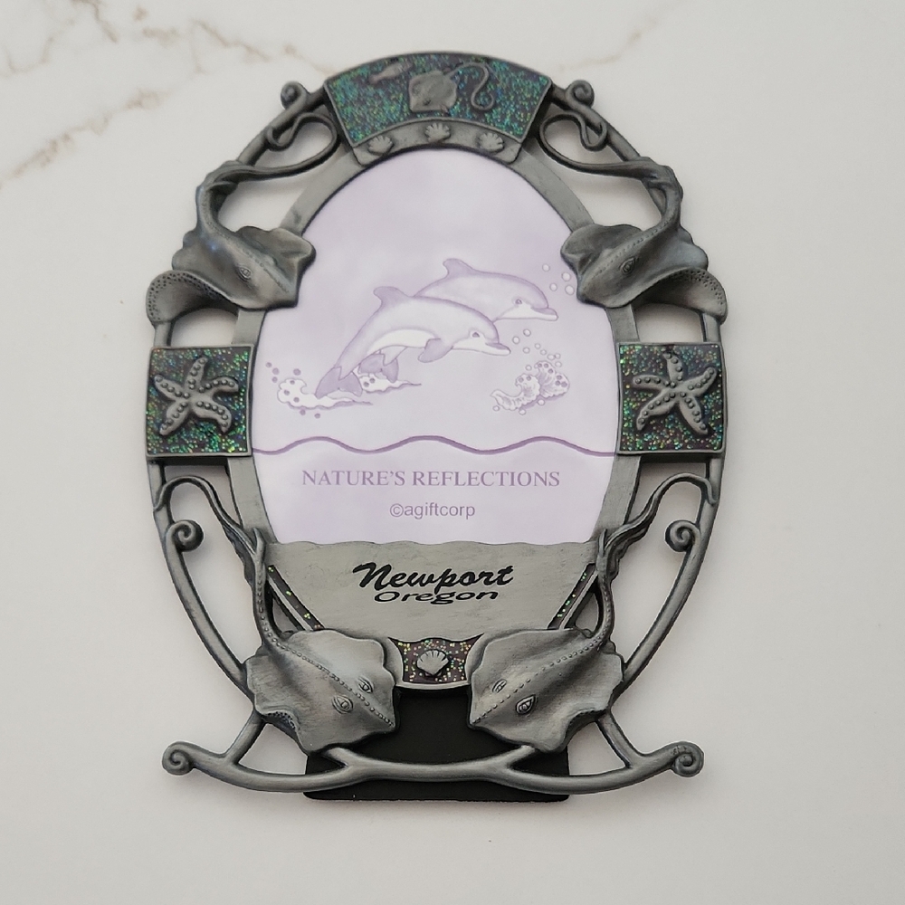 Newport Oregon Seashore Metal Frame